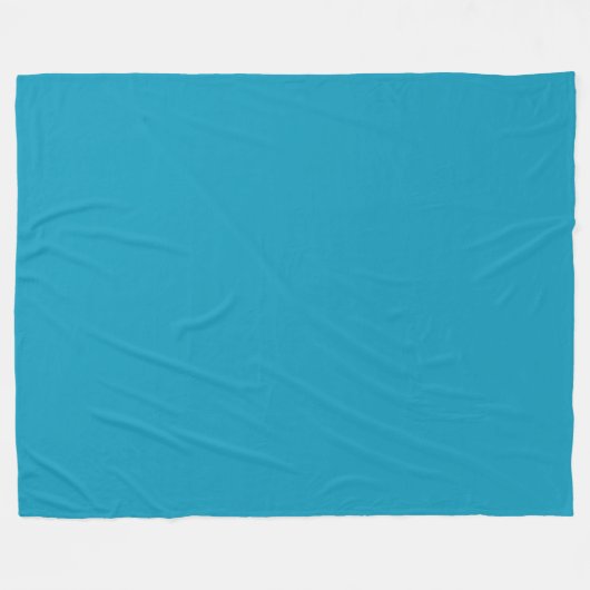 Blau (Vollfarbe) Fleecedecke (Vorderseite (Horizontal))