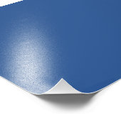 Blau (Vollfarbe) Fotodruck (Ecke)