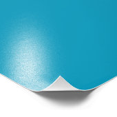 Blau (Vollfarbe) Fotodruck (Ecke)