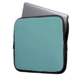 Blau (Vollfarbe) Laptopschutzhülle (Vorderseite Links)