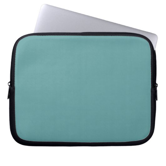 Blau (Vollfarbe) Laptopschutzhülle (Vorderseite)