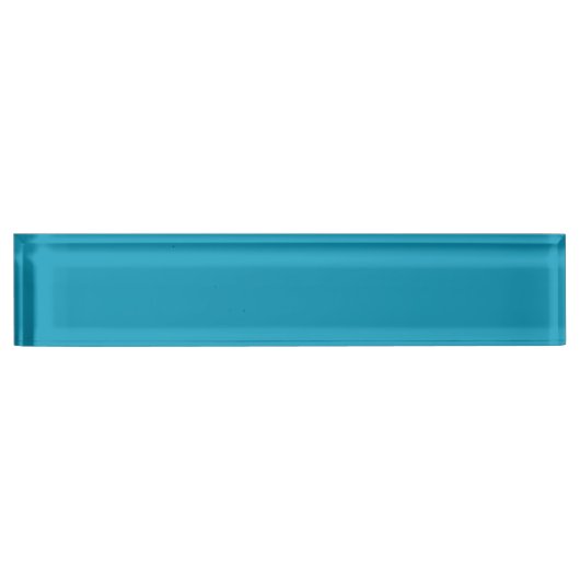 Blau (Vollfarbe) Namensplakette (Vorderseite)
