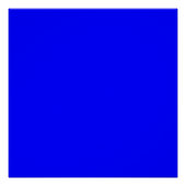 Blau (Vollfarbe) Poster (Vorderseite)