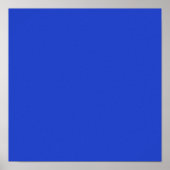 Blau (Vollfarbe) Poster (Vorne)