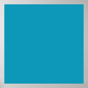 Blau (Vollfarbe) Poster