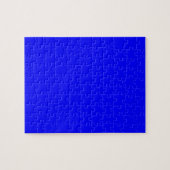 Blau (Vollfarbe) Puzzle (Horizontal)