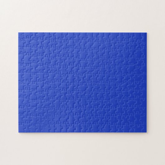 Blau (Vollfarbe) Puzzle (Horizontal)