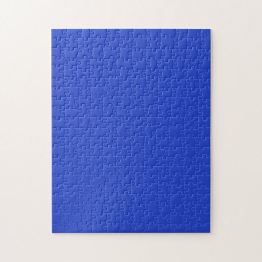 Blau (Vollfarbe) Puzzle (Vertikal)