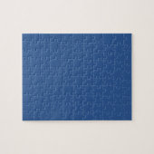 Blau (Vollfarbe) Puzzle (Horizontal)