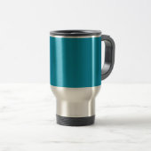 Blau (Vollfarbe) Reisebecher (VorderseiteRechts)