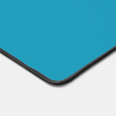 Blau (Vollfarbe) Schreibtischunterlage (Ecke)