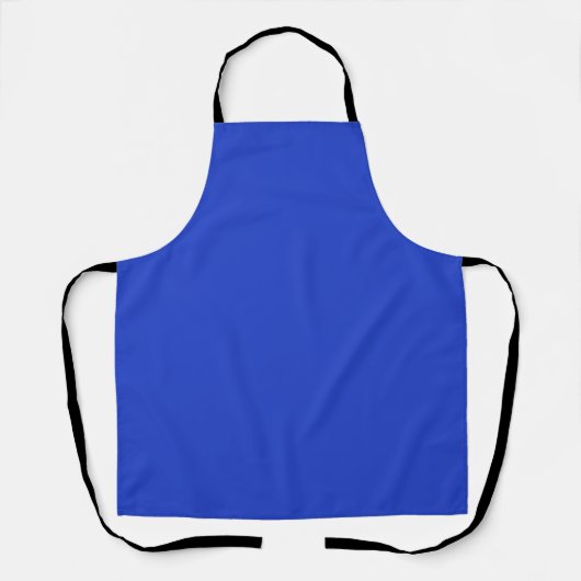 Blau (Vollfarbe) Schürze (Vorderseite)