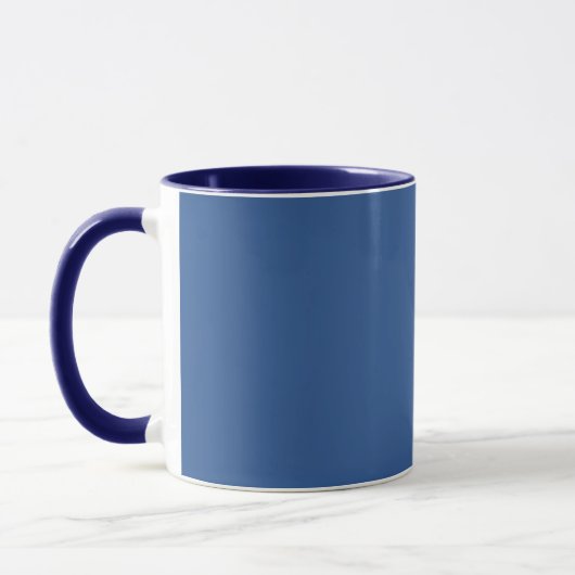 Blau (Vollfarbe) Tasse (Links)