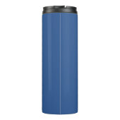 Blau (Vollfarbe) Thermosbecher (Rückseite)