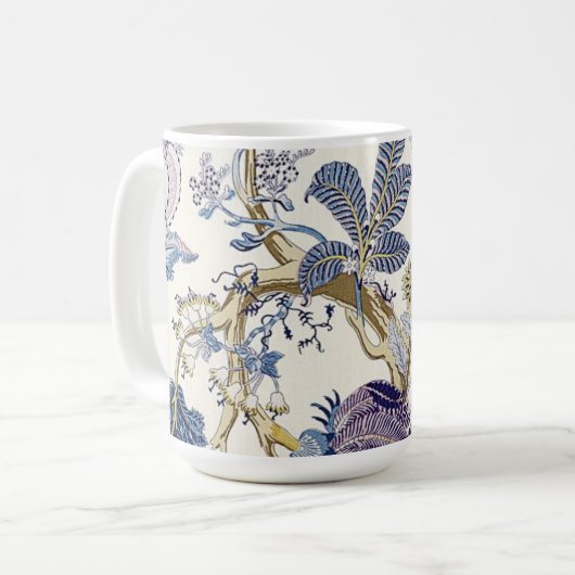 Blau W. Morris Muster Tasse (Vorderseite Links)