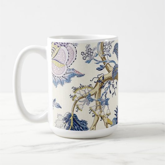 Blau W. Morris Muster Tasse (Links)