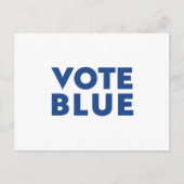 Blau wählen postkarte (Vorderseite)