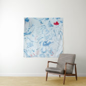 Blau Wandteppich (Beispiel (Horizontal))