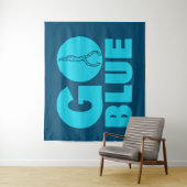 Blau Wandteppich (Beispiel)