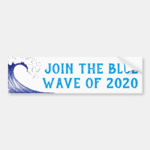 BLAU WAVE 2020 Autoaufkleber