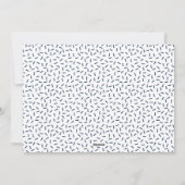 Blau | Weihnachtsgebäck Foto Feiertagskarte (Rückseite)