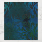 blau weinetikett (Einzelnes Label)