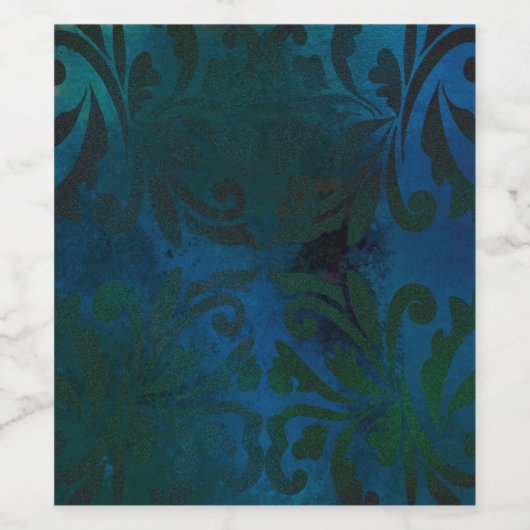 blau weinetikett (Einzelnes Label)