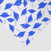 Blau-Weiß-Abstufungsklappen in die Luft geworfen Seidenpapier (Detail)