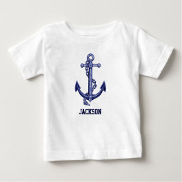 Blau-Weiß-Anker Baby T-shirt