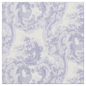 Blau-Weiß-Barock-Rokoko Louis XV Muster Stoff (Nahaufnahme)