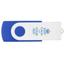 Blau-weiß behalten ruhiges USB-Flash-Laufwerk