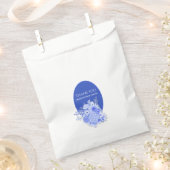 Blau-Weiß-Blume Brautparty Gefälligkeitstasche Geschenktütchen (Ausgeschnitten)