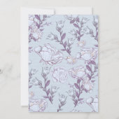 Blau-Weiß-Brautparty Einladung (Rückseite)