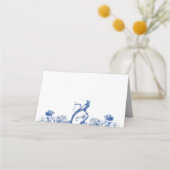 Blau-Weiß-China Muster mit Bird Platzkarte (Rückseite)