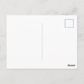 Blau-Weiß-China Muster mit Bird Postkarte (Rückseite)