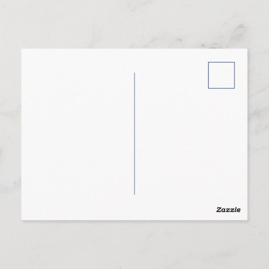 Blau-Weiß-China Muster mit Bird Postkarte (Rückseite)