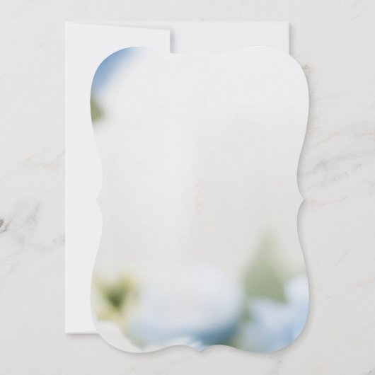 Blau-Weiß Chinoiserie Antik Brautparty Save The Date (Rückseite)