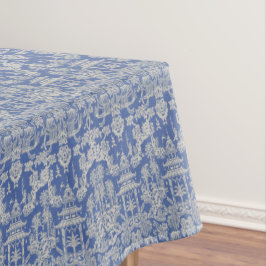 Blau Weiß Chinoiserie Cotton Dining Tableclout Tischdecke