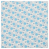 Blau-Weiß-Daisy-Blume Hübsch Stoff (Muster)