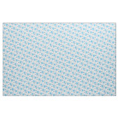 Blau-Weiß-Daisy-Blume Hübsch Stoff (Fat Quarter (45,7 x 55,9 cm))