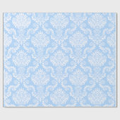 Blau-Weiß-Damaskus | Geschenkpapier (Flach)