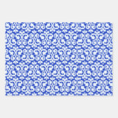 Blau-Weiß-Damaskus Geschenkpapier Set (Vorderseite 3)