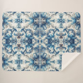 Blau-Weiß-Dekorationsfolien Sherpadecke (Vorderseite (Horizontal))