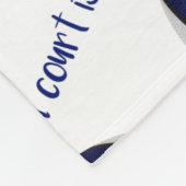 Blau weiß Der Basketballplatz ist mein glücklicher Fleecedecke (Ecke)