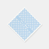 Blau & Weiß Es ist eine Baby-Dusche Serviette (Ecke)