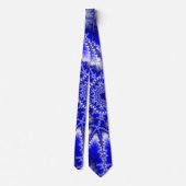 Blau-Weiß-Fraktal Krawatte (Rückseite)