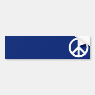 Blau-Weiß-Friedenssymbol Autoaufkleber