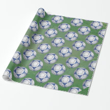 Blau-Weiß-Futbal-Muster