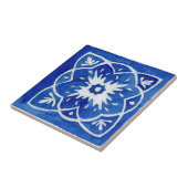 Blau & Weiß Gemustertes Mittelmeer Fliese (Seite)