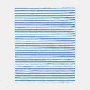 Blau-Weiß-Gestreift Fleecedecke